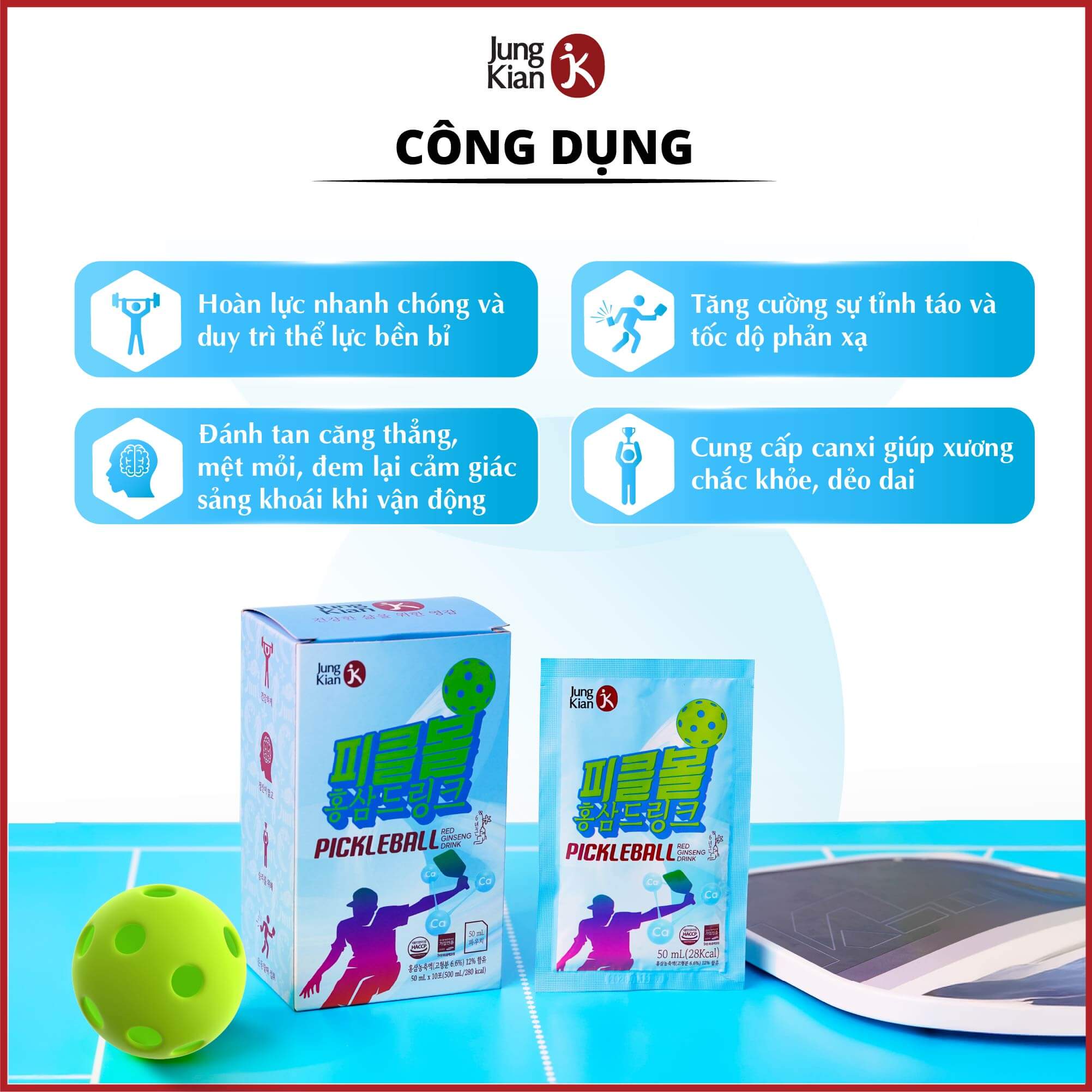 Nước uống hồng sâm Pickleball Jung Kian 6-02