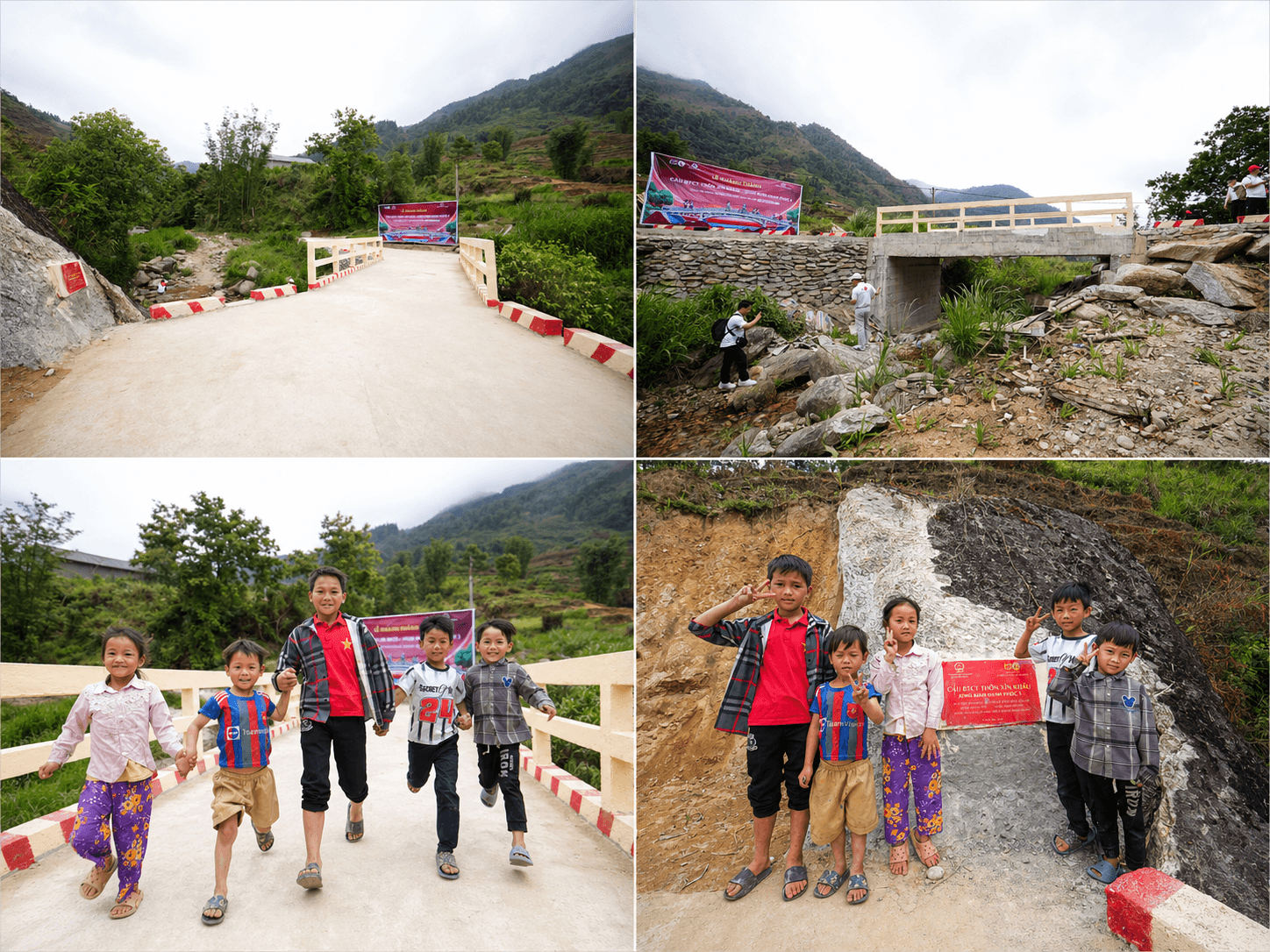 Cây cầu mới với niềm hạnh phúc vô bờ của dân bản