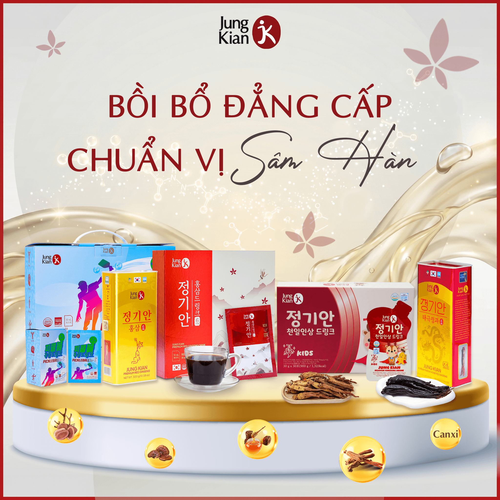 Jung Kian - thương hiệu Nhân sâm Hàn Quốc thế hệ mới chính hãng Hàn Quốc
