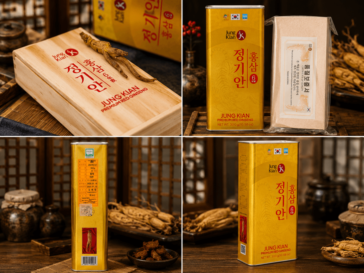 Hồng Sâm củ khô Jung Kian đảm bảo rõ ràng về nguồn gốc và xuất xứ