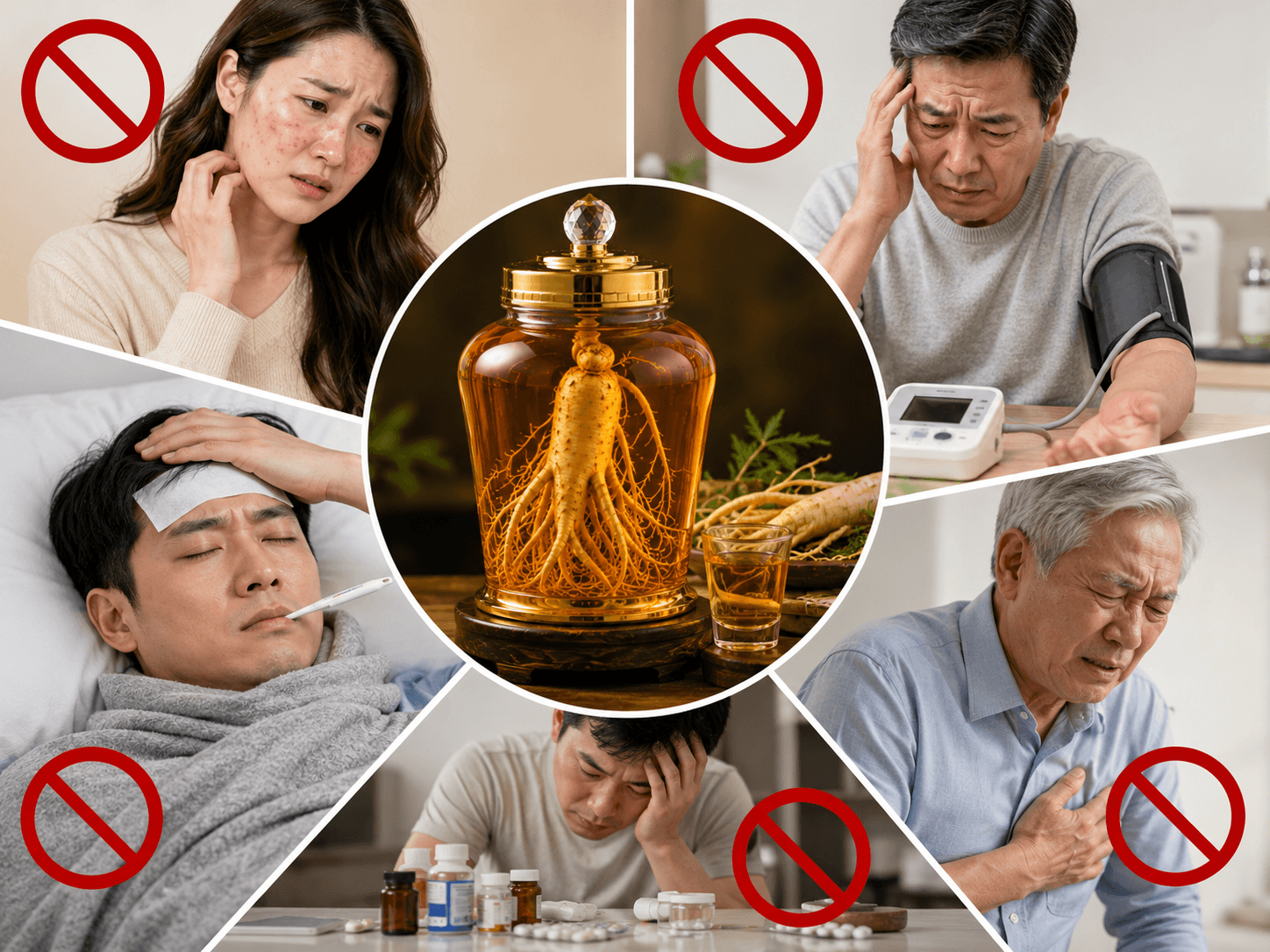 Dùng rượu sâm cũng cần lưu ý với một số đối tượng