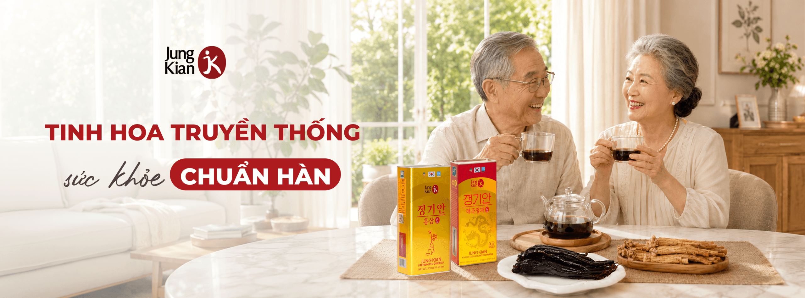 Jung Kian là thương hiệu Hồng sâm Hàn Quốc 6 năm tuổi thế hệ mới
