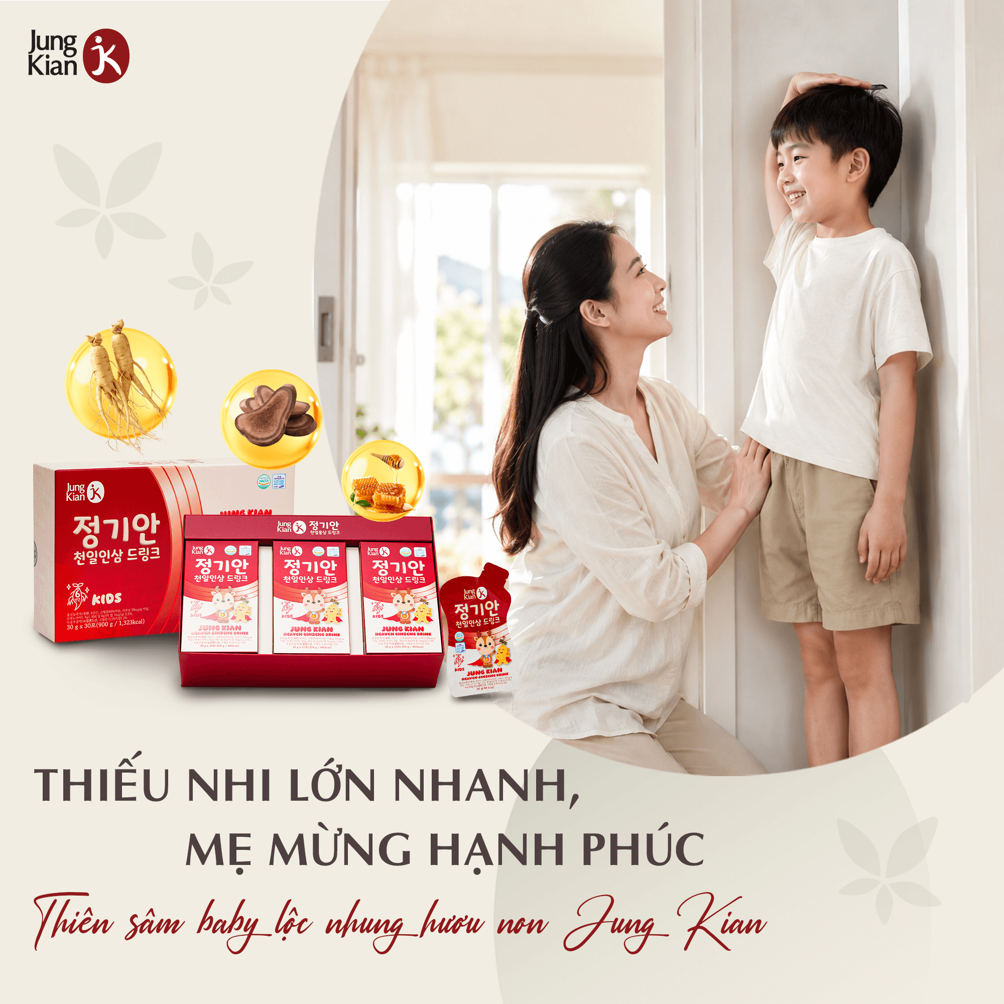 Thiên sâm baby lộc nhung hươu non làm quà tân gia cho gia đình có trẻ nhỏ