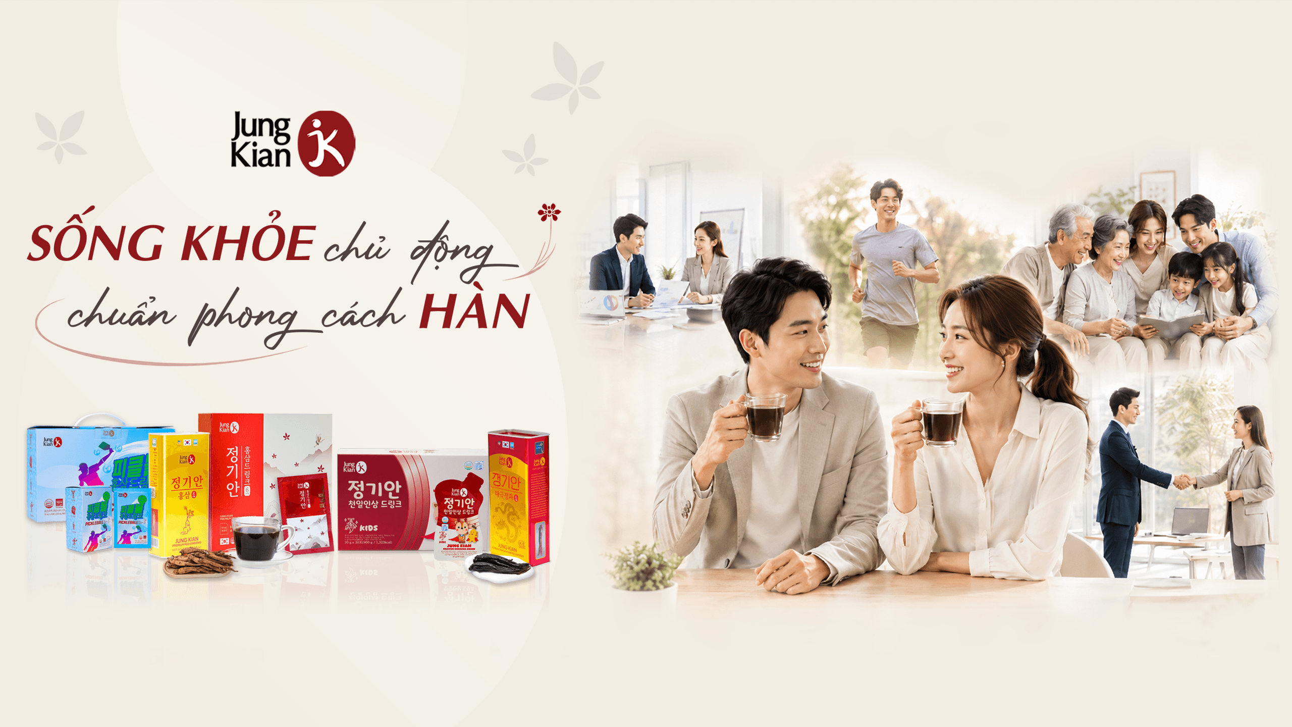Sống khỏe chủ động cùng Jung Kian
