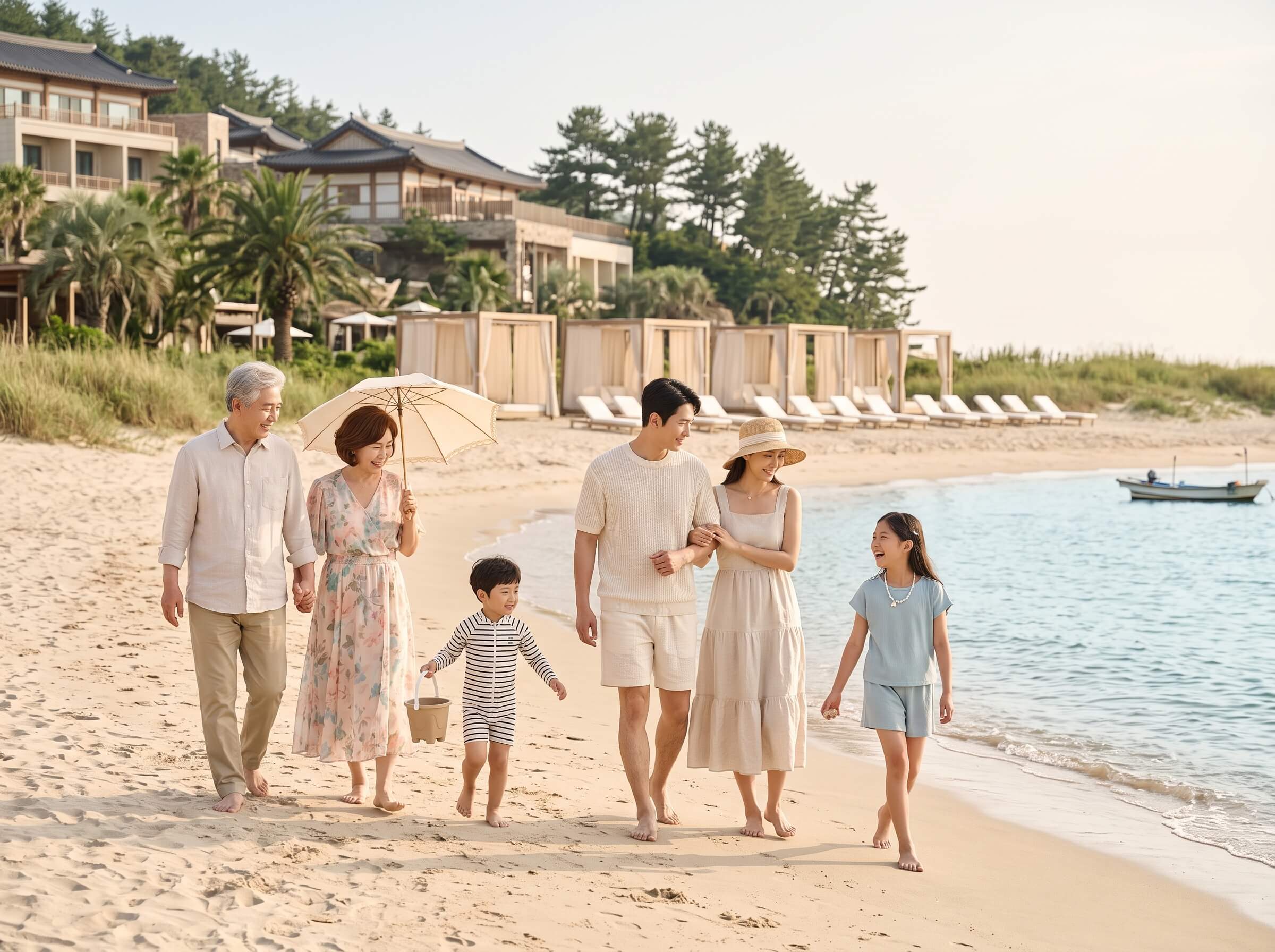 Gia đình cùng nhau đi du lịch thay đổi không khí