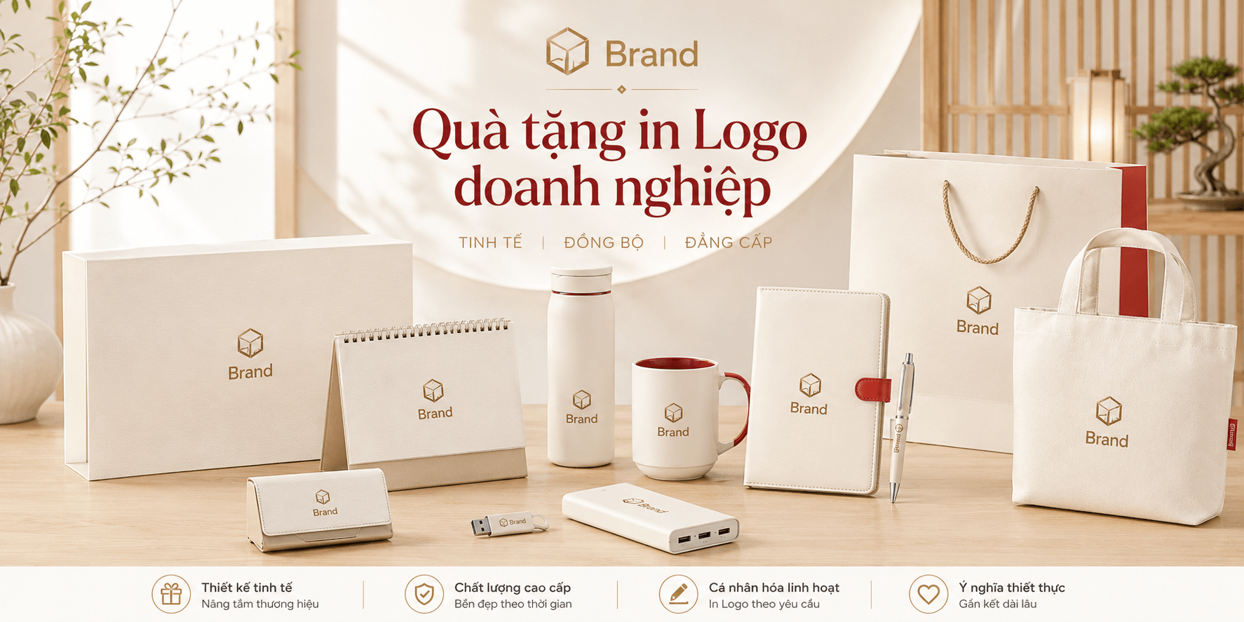 Giftset in logo