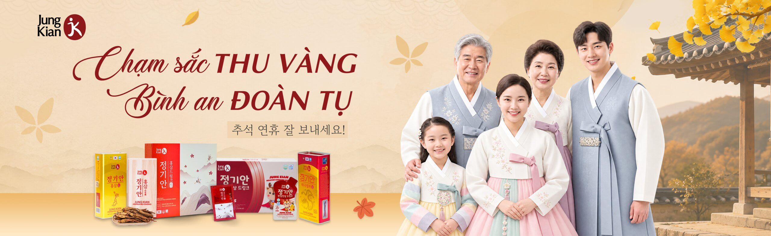 chạm sắc thu vàng bình an đoàn tụ