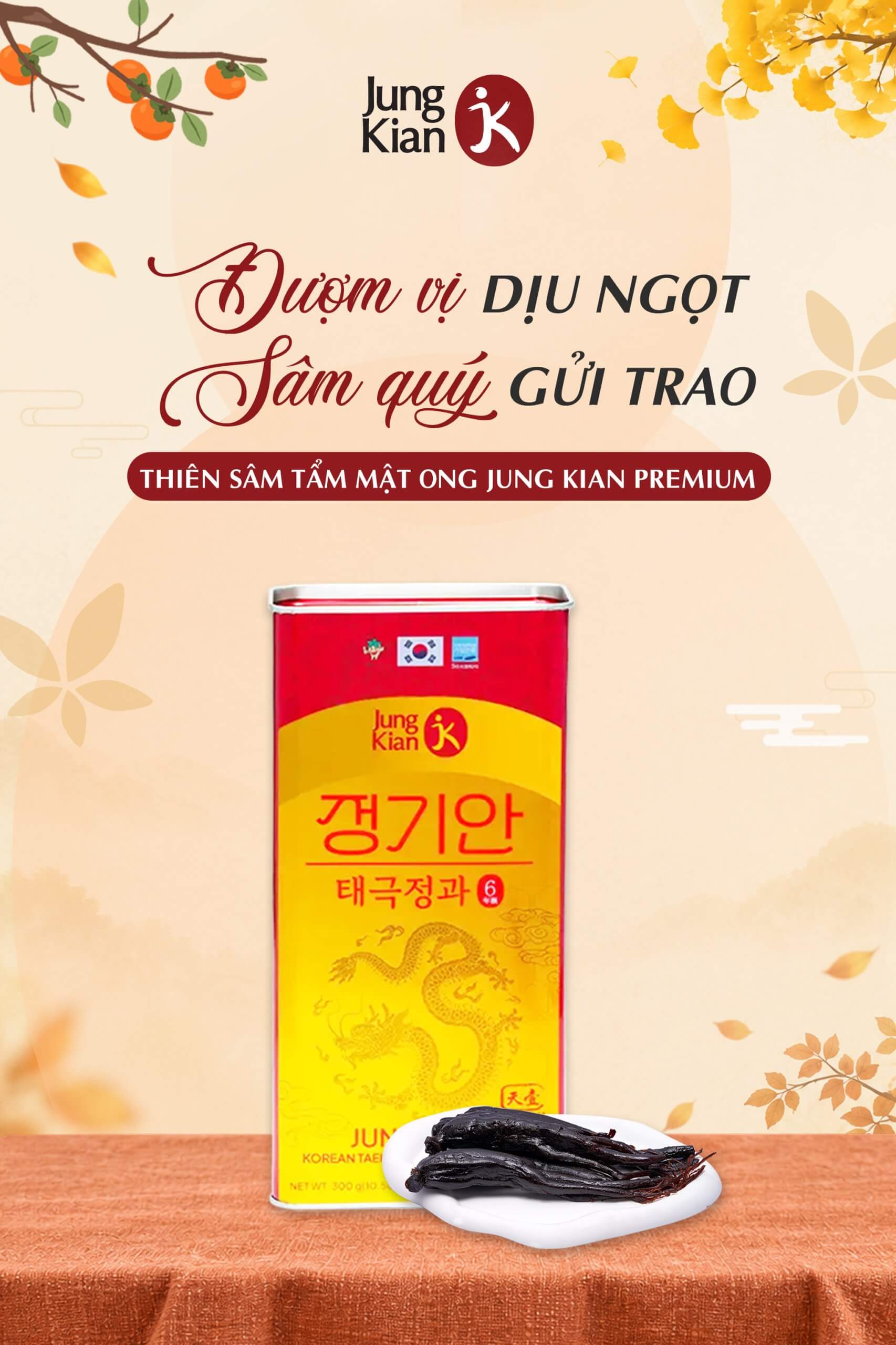 Sâm tẩm mật ong dịu ngọt