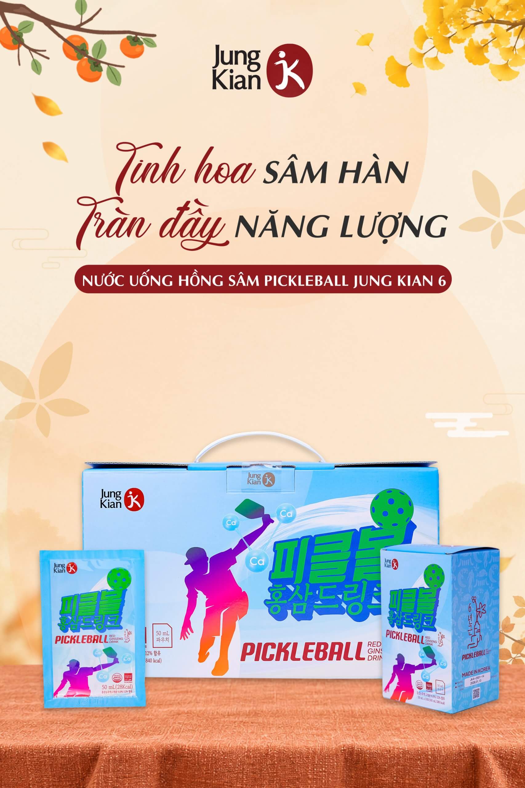 Tinh hoa sâm hàn tràn đầy năng lượng