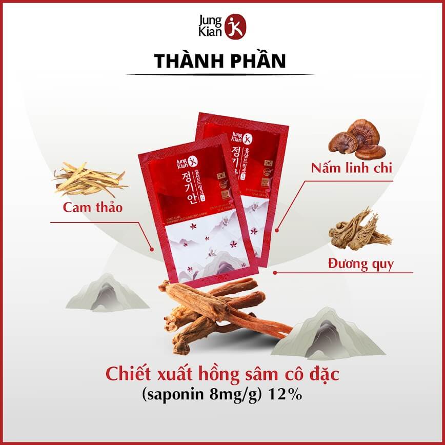 nước uống hồng sâm