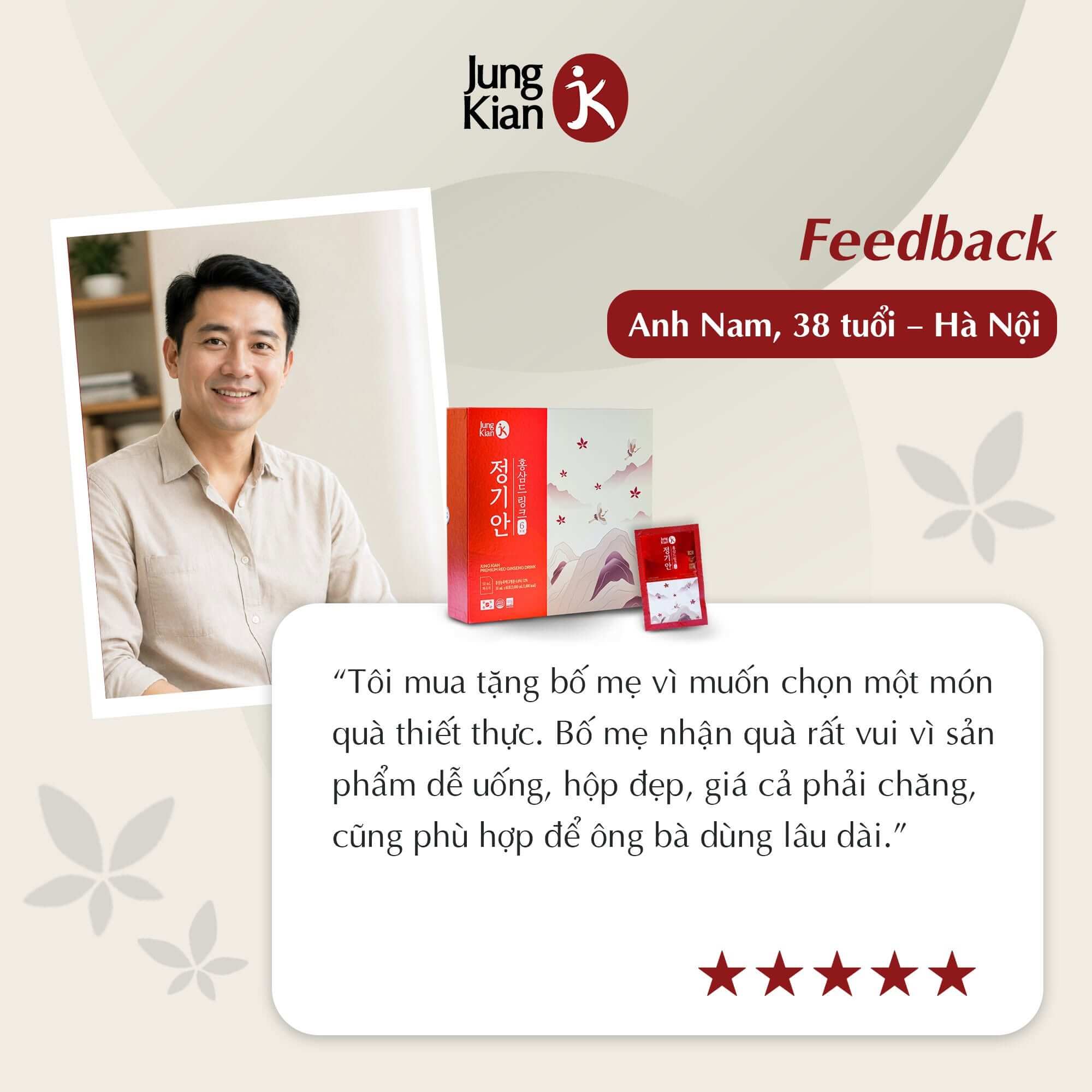 nước uống hồng sâm